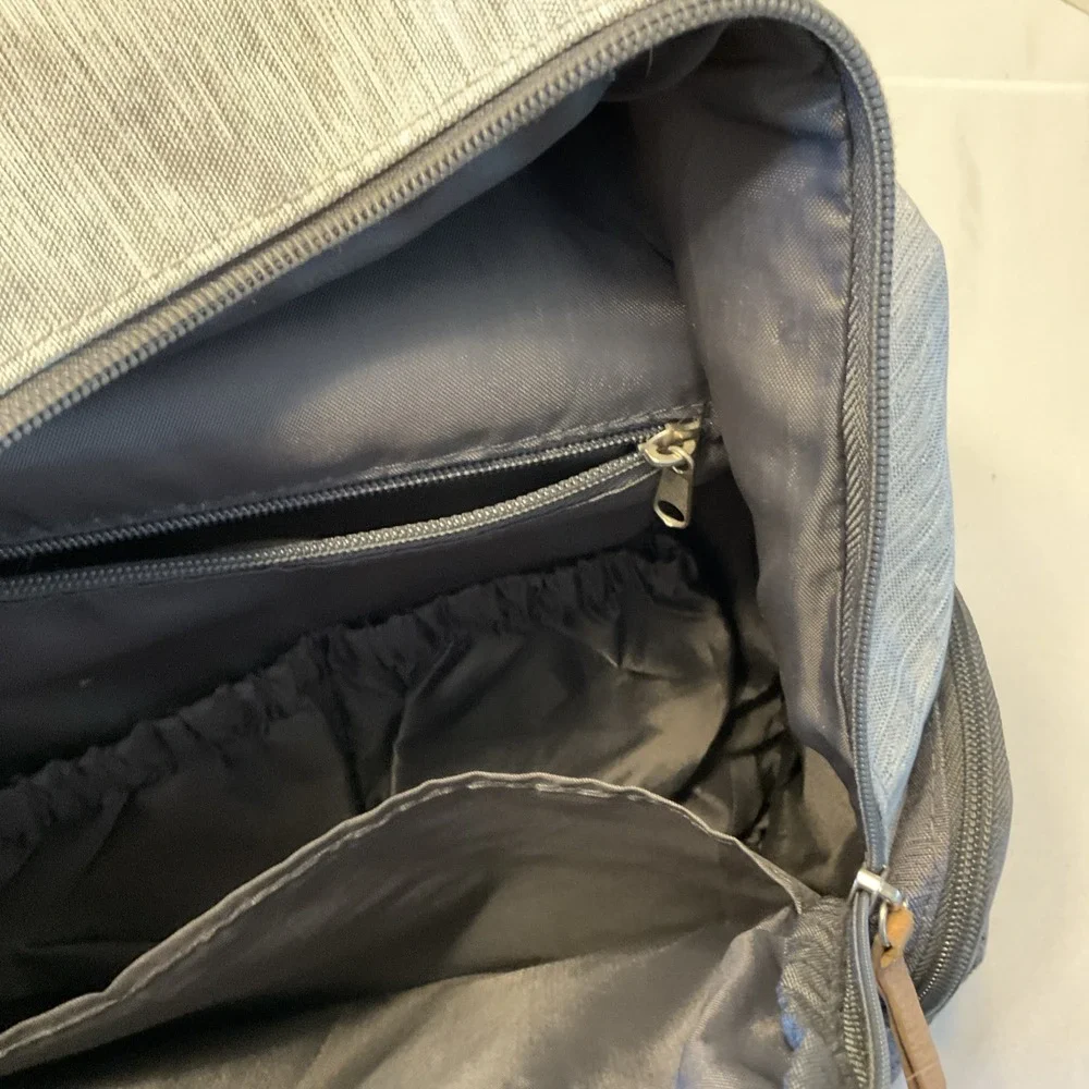 Eddie Bauer Bridgeport Places & spaces Back‎ Pack Diaper Bag - Gray with Tan